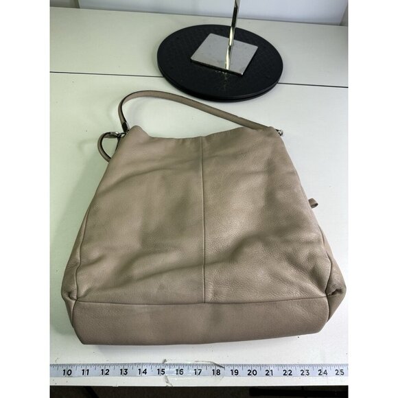 Coach Madison Phoebe Beige Pebbled Leather 3 Compartment Shoulder Bag Purse - Picture 11 of 11